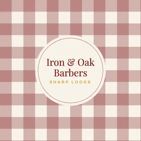 Barbershop gingham round pillow template