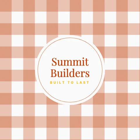 Contractor & construction gingham round pillow template