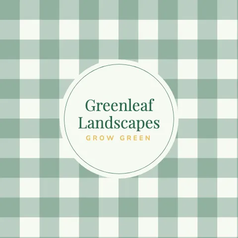 Landscaping gingham round pillow template