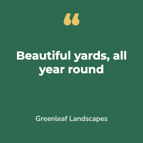 Landscaping quote pillow template