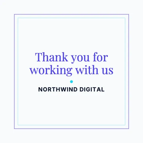 Tech & agency thank you pillow template