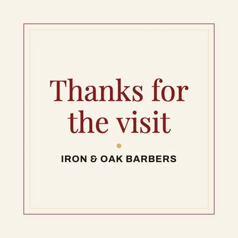 Barbershop thank you pillow template