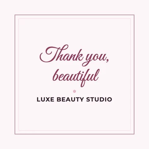Salon & spa thank you pillow template
