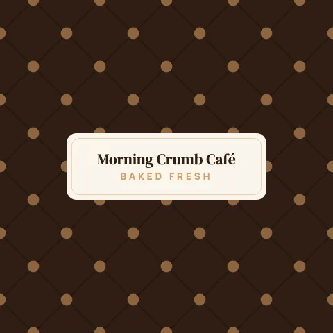 Café & bakery tufted pillow template