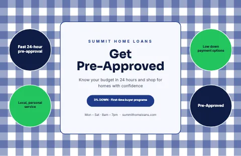 Mortgage & lending picnic check placemat template