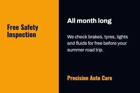 Auto repair announcement postcard template