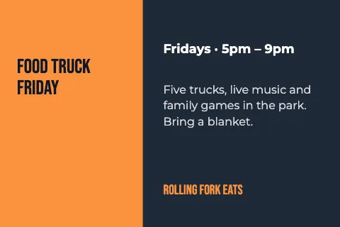 Food truck announcement postcard template