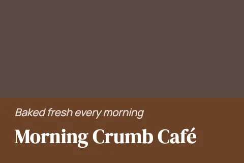 Café & bakery classic postcard template