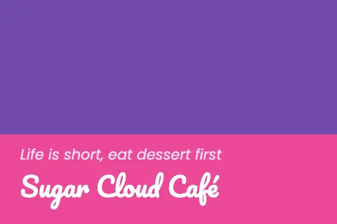 Desserts & boba classic postcard template