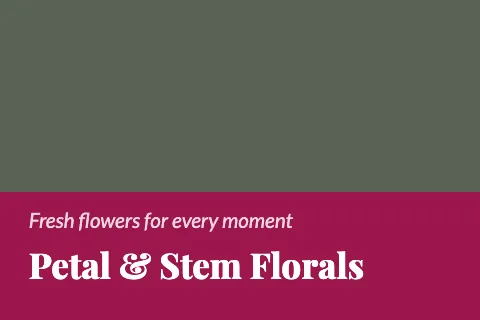 Florist classic postcard template