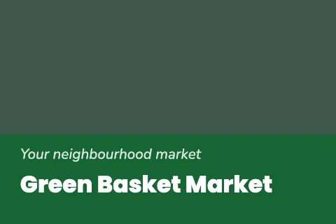 Grocery & market classic postcard template