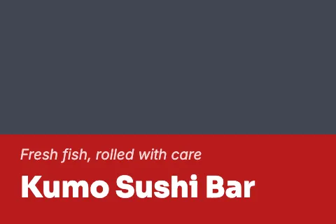 Sushi bar classic postcard template