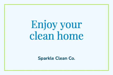 Cleaning services thank you postcard template