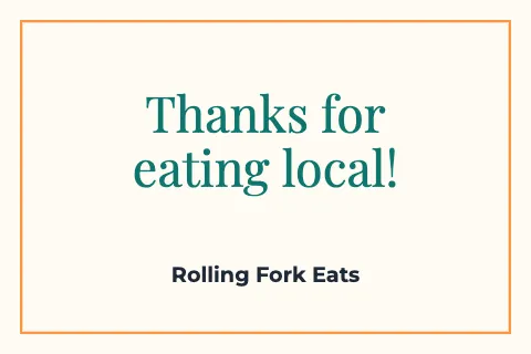 Food truck thank you postcard template