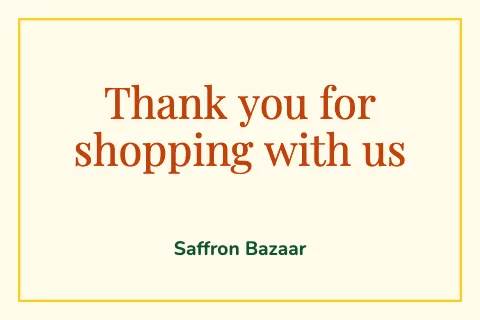 Indian grocery thank you postcard template