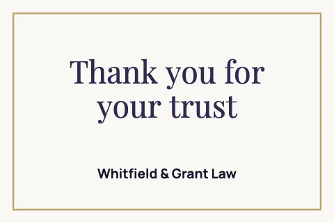 Law firm thank you postcard template