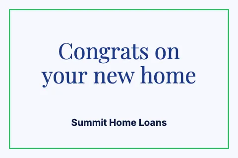 Mortgage & lending thank you postcard template