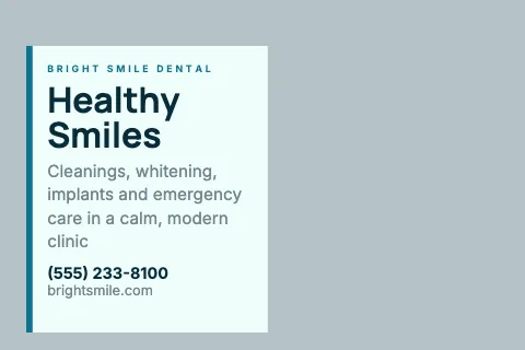 Medical & dental photo overlay postcard template