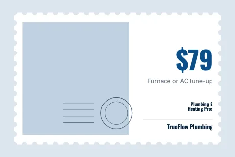 Plumbing & HVAC postage stamp postcard template