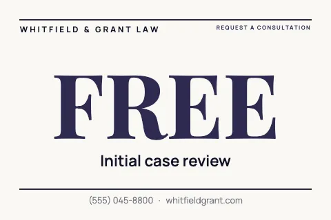 Law firm big offer postcard template