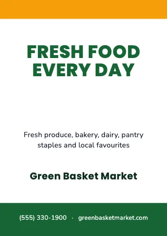 Grocery & market · Announcement