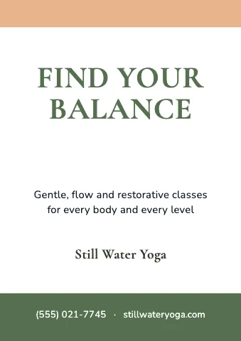 Yoga studio · Announcement