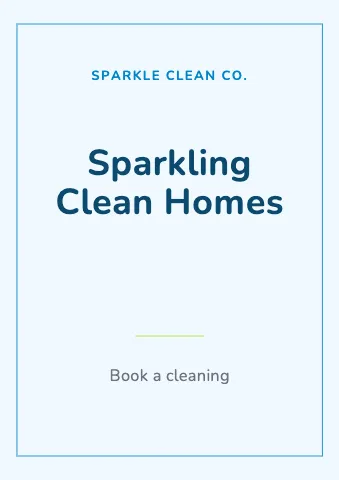 Cleaning services minimal sign template