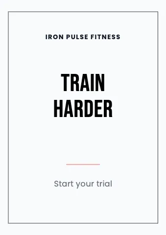 Fitness & gym minimal sign template