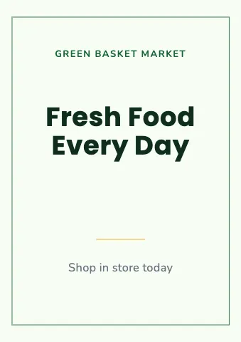 Grocery & market minimal sign template