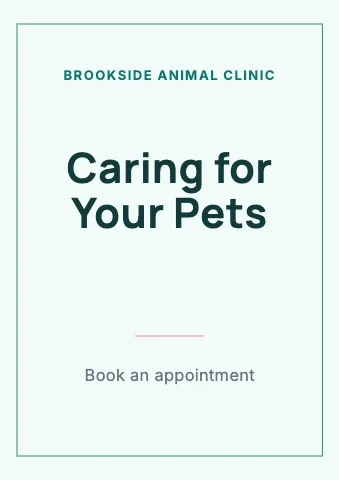 Veterinary clinic minimal sign template