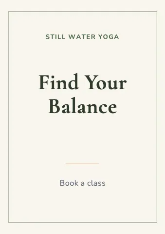 Yoga studio minimal sign template