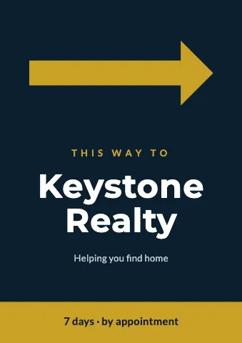 Real estate this way sign template