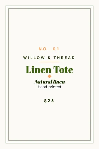 Retail & boutique apothecary packaging template