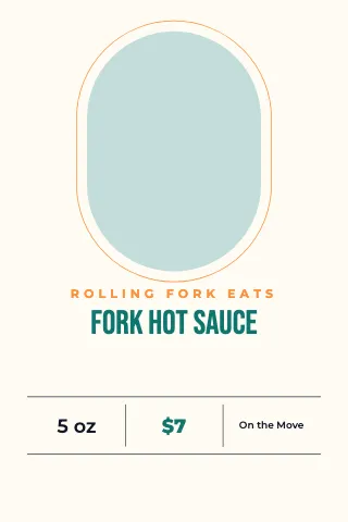 Food truck window & facts packaging template