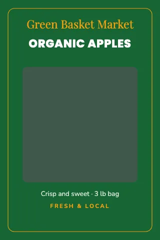 Grocery & market full colour packaging template