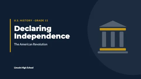 High school professional lecture presentation template