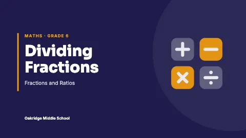 Middle school maths professional lecture presentation template