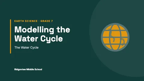 Middle school science professional lecture presentation template