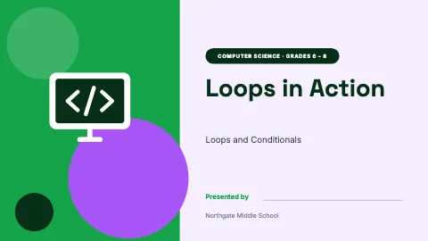 Computer science student project kit presentation template