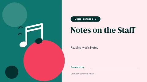 Music class student project kit presentation template