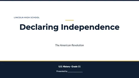 High school thesis defense presentation template