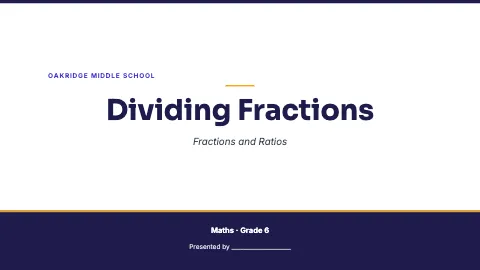 Middle school maths thesis defense presentation template