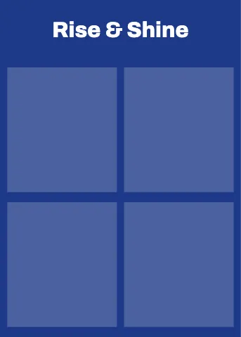 Breakfast diner collage puzzle template