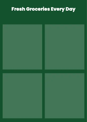 Indian grocery collage puzzle template