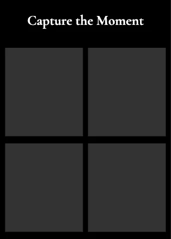 Photography & creative collage puzzle template