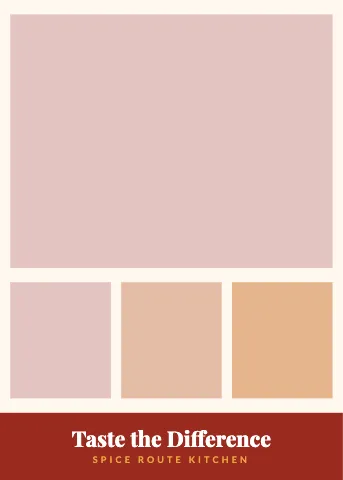 Indian restaurant mosaic puzzle template