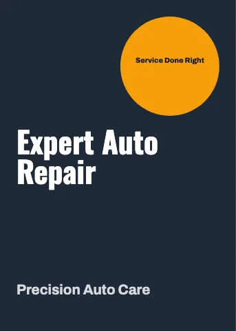 Auto repair poster puzzle template