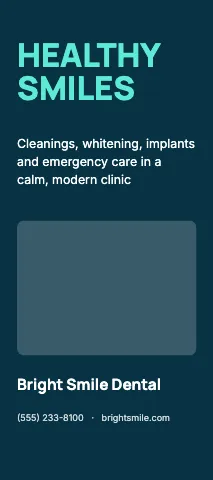 Medical & dental bold rack card template