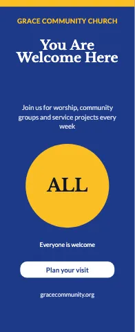 Church & community bold offer event display template