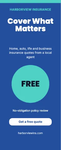 Insurance agency bold offer event display template
